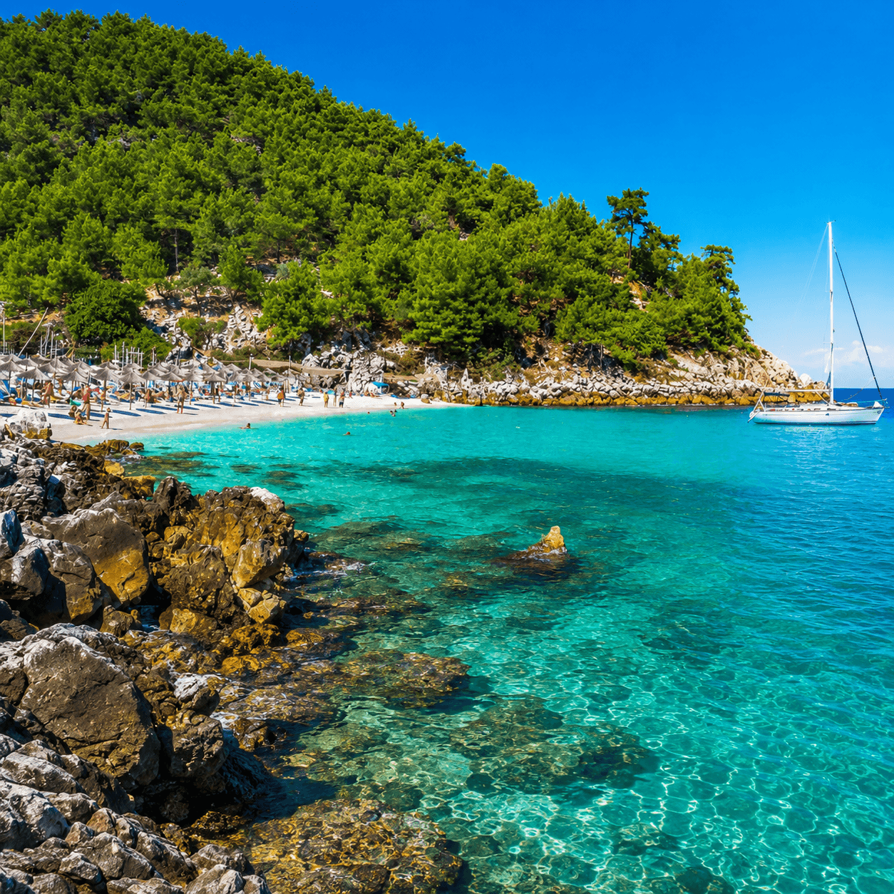 Thassos island beach